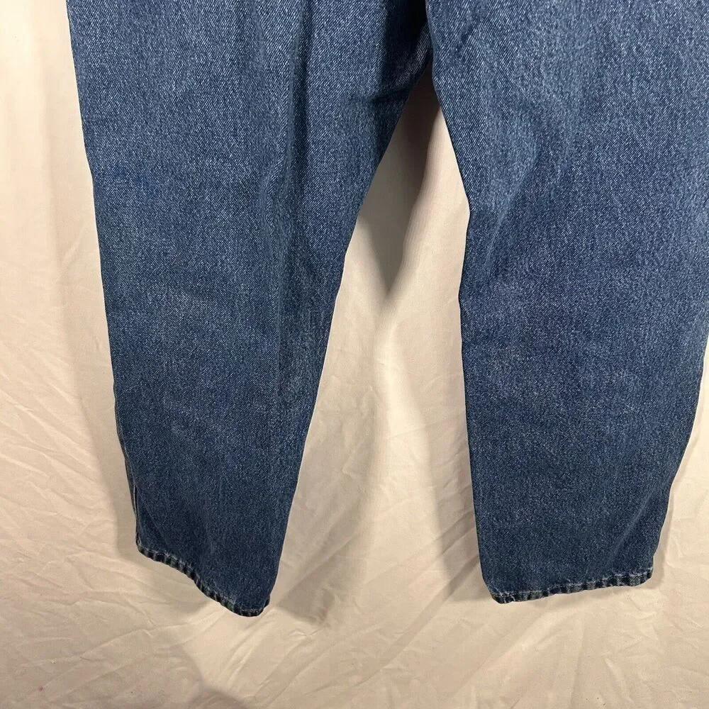 Wrangler Riggs Jeans Men's 36x34 Medium Wash Blue Denim Workwear 100% Cotton